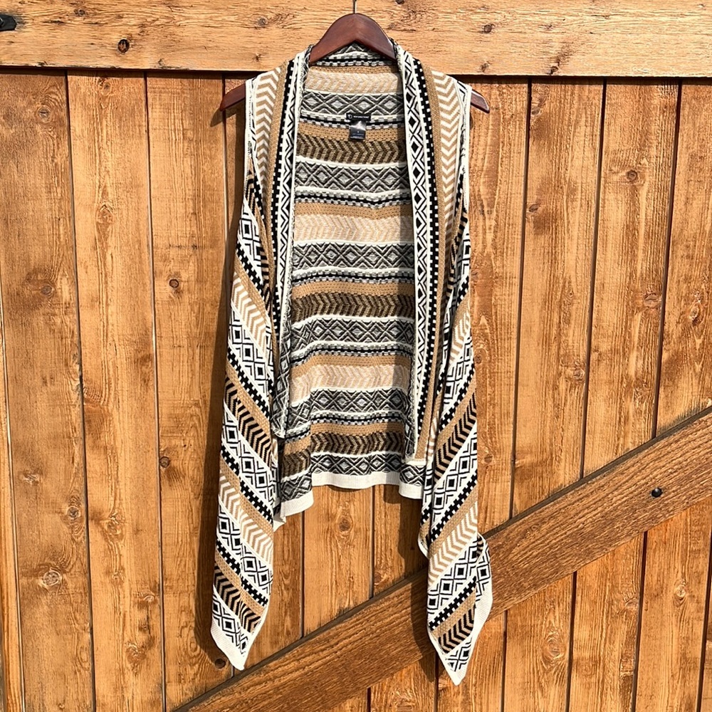 New Directions Asymmetrical Knitted Duster
